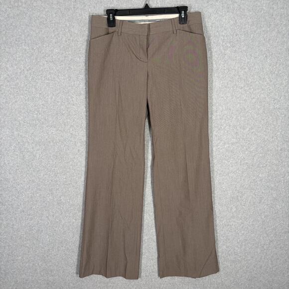 Y2K Express Design Studio Pants 8 Editor Wide Leg Trouser Quiet Luxury Neutral - Picture 1 of 13